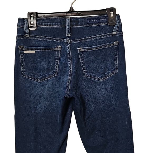 Rock & Republic Darkwash Berlin Skinny Jeans Womens Size 4M Stretch Jean - Picture 6 of 7